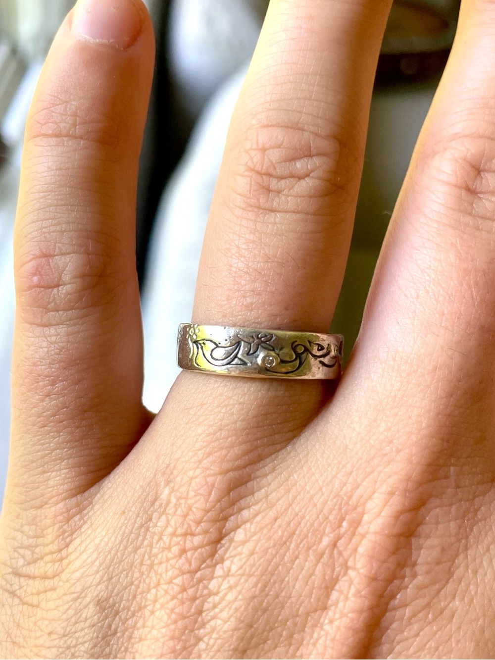 Infinite Love Jes Maharry Silver ring. Size 8.